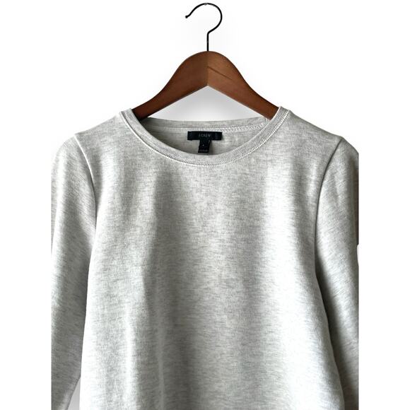 J. Crew Gray Tie Sleeve Knit Sweater Women’s Size S - Picture 2 of 6